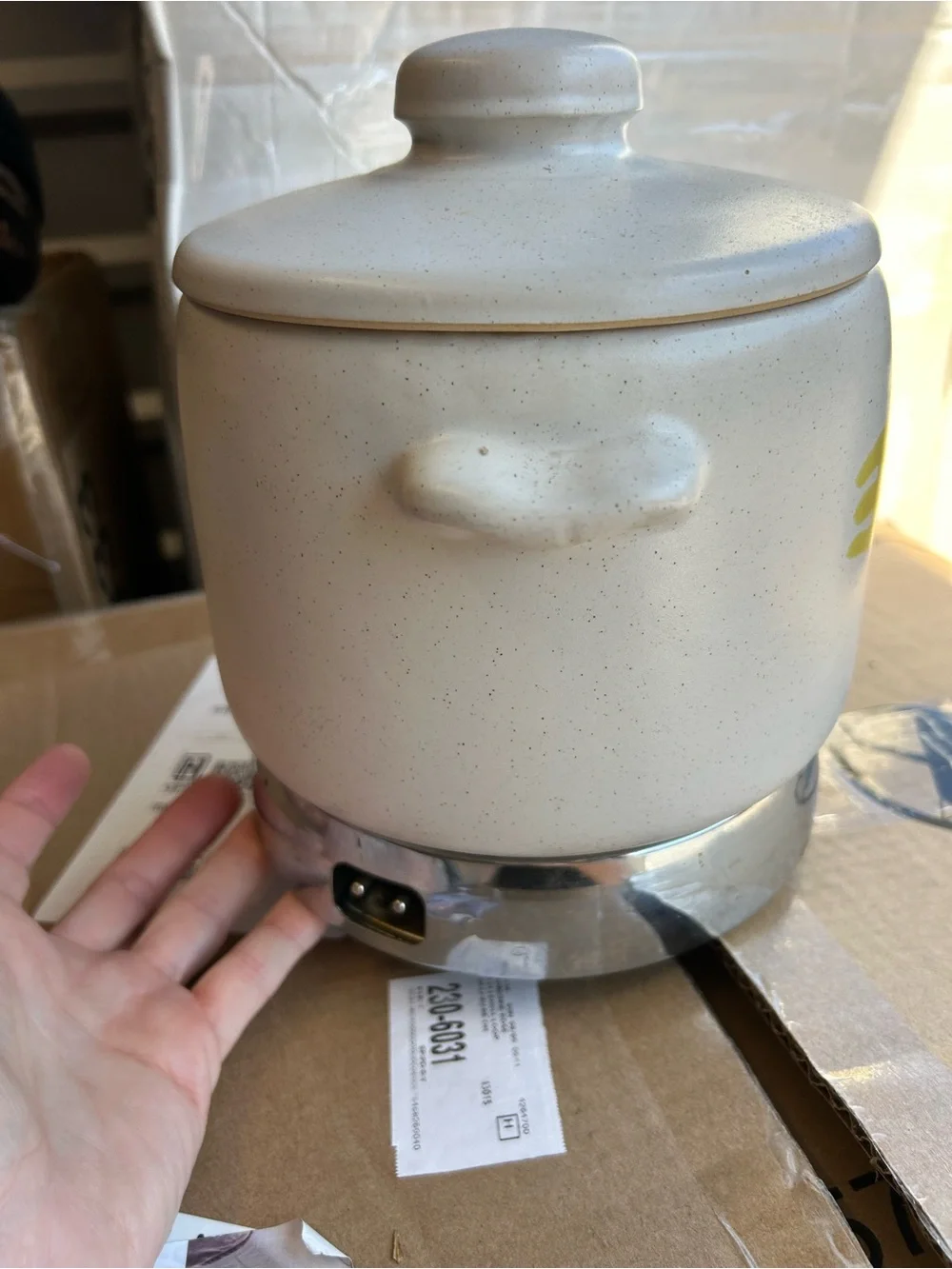 Vintage 1950s MCM Atomic Ceramic Bean Pot Electric Warmer – Retro Kitchen